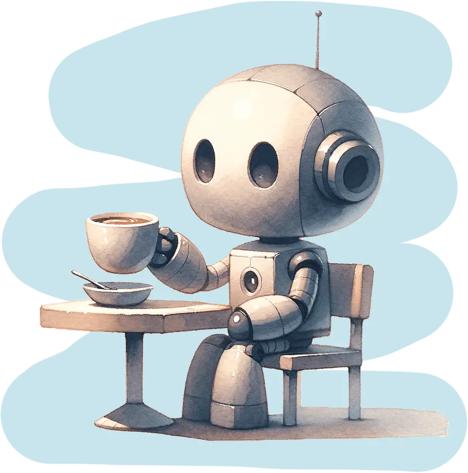 Picture of our AI writer, Robo.